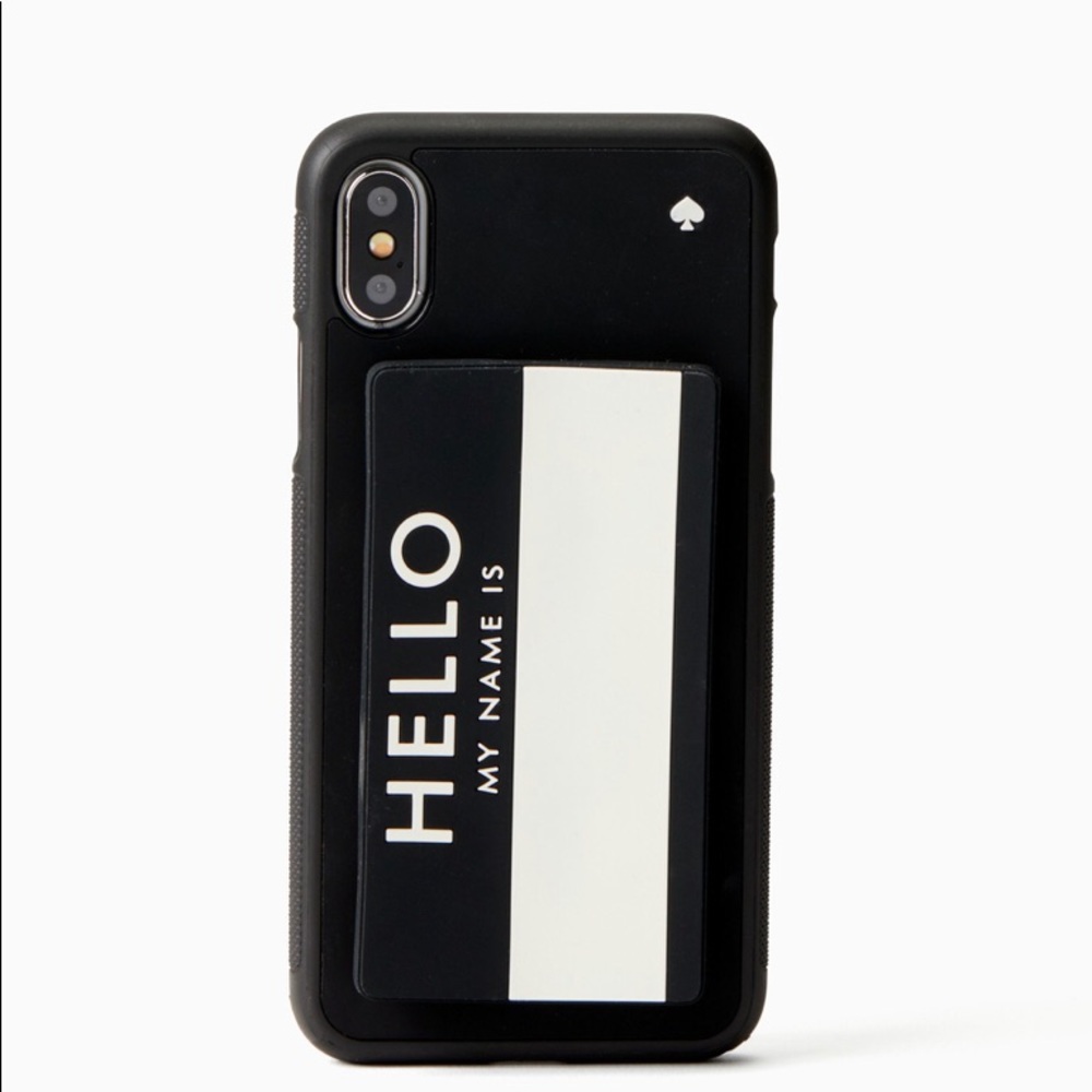 NWT Kate Spade Hello iPhone X Stand Case